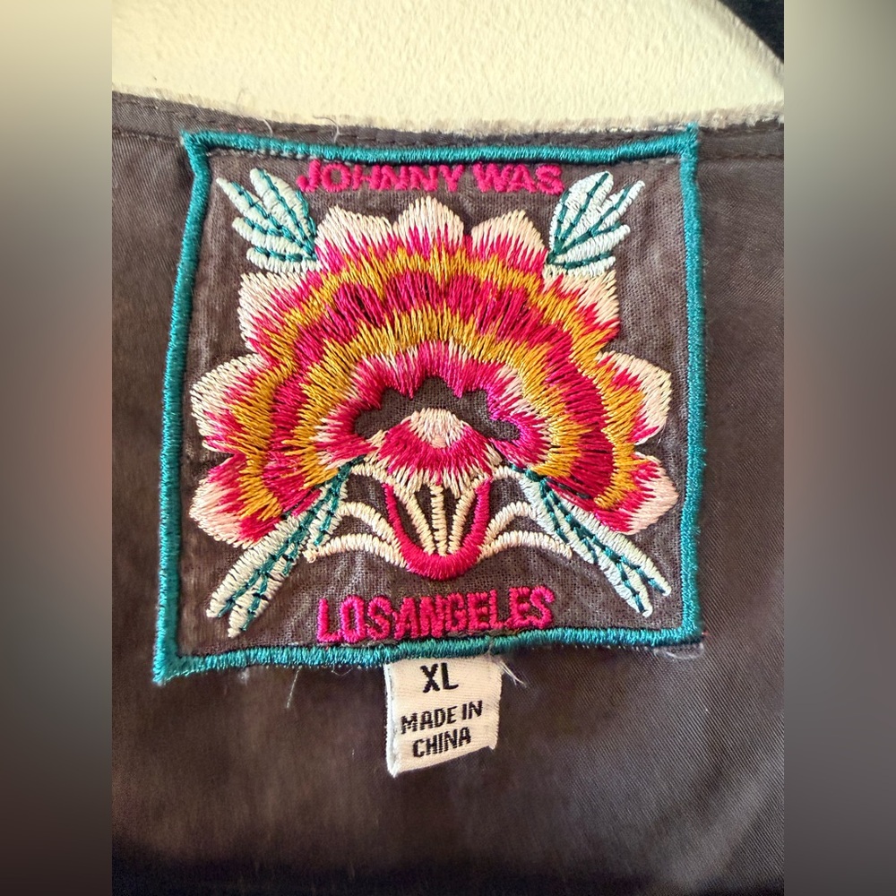 Johnny Was Velvet Ravi Bolero Multicolor Embroidery- XL - Picture 4 of 10